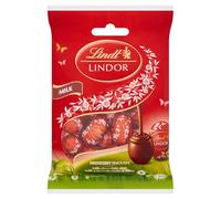 Lindt Lindor Milk Chocolate Mini Eggs with a Smooth Melting Filling, 80 g - for Easter Treating or Sharing (Pack of 1)
