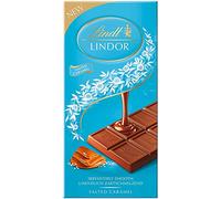 Lindt Lindor Milk Chocolate Salted Caramel Bar - 100g - (Pack of 6)