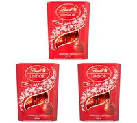 Lindt Lindor Milk Chocolate Truffles - 37g - Smooth Melting Filling - Christmas, Treat or Stocking Filler for Him & He (Pack of 3)
