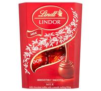 Lindt Lindor Milk Chocolate Truffles - 37g - Smooth Melting Filling - Treat or Stocking Filler for Him & He
