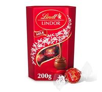 Lindor Milk Chocolate Truffles Box - Approx 16 balls, 200 g - Chocolate Truffles with a Smooth Melting Filling - Gift Present - for Him and Her -