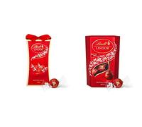 Lindt Lindor Milk Chocolate Truffles Gift Box 75 g & Lindor Milk Chocolate Truffles Box with a Smooth Melting Filling, 200 g