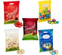 Lindt Lindor Milk,Double Chocolate,Hen Milk Chocolate,White,Gold Bunny Mini Eggs Bag | Pick Your Favourite Flavour & Number of Bags, 5 Piece Assortment