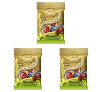 Lindt Lindor Mini Assorted Chocolate Eggs Bag 80g - Assorted Chocolate Truffles with Smooth Melting Filling - Easter Chocolate Treat - Easter, gift (Pack of 3)