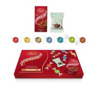 Lindt Lindor Official Letterbox Chocolate Gift Box- 360g (19-piece Set) - Chocolate Truffles Box - Chocolate Bars and Wafer - Assorted Flavours - Christmas Gifts