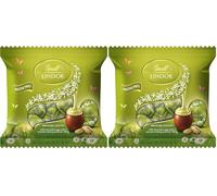 Lindt Lindor Pistachio Mini Chocolate Eggs 80g - Chocolate Truffles with Pistachio Flavoured Filling - Easter Chocolate Treat - Easter, gift (Pack of 2)