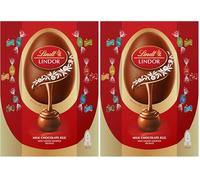 Lindt Lindor Rainbow Assorted Chocolate Easter Egg 310g - Assorted Chocolate Truffles with a Smooth Melting Filling - Colourful Easter Chocolate Treat - Easter, gift (Pack of 2)