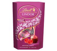 Lindt Lindor Raspberry and Cream pralines 200g