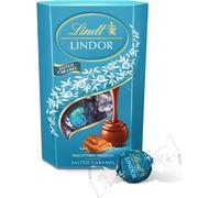 Lindt Lindor Salted Caramel Milk Chocolate Truffles Box Approx 16 balls 200g Chocolate Truffles with a Smooth Melting Filling - Easter Birthday