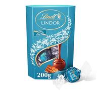 Lindt Lindor Salted Caramel Milk Chocolate Truffles Box - Approx 16 balls, 200g - Chocolate Truffles with a Smooth Melting Filling - Gift Present - Easter, Birthday, Congratulations
