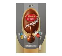 Lindt Lindor Silver Assorted Chocolate Easter Egg 348g - Assorted Chocolate Truffles with Smooth Melting Filling - Elegant Easter Chocolate Selection - Easter, gift