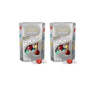 Lindt Lindor Silver Assorted ChocolateTruffles Box Large - Approx 26 balls, 337g - Chocolate Truffles with a Smooth Melting Filling - Gift Present or
