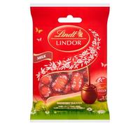 Lindt Lindor Milk Chocolate Mini Eggs with a Smooth Melting Filling, 80 g - for Easter Treating or Sharing (Pack of 1)