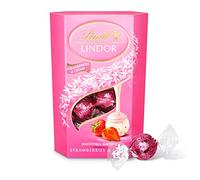 Lindt Lindor Strawberries & Cream Chocolate Truffles Box, 200g