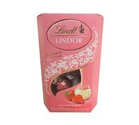Lindt - Lindor - Strawberries & Cream Cornet - 200g (Case of 8)