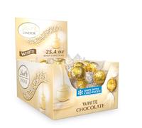 Lindt LINDOR White Chocolate Truffles, 60 Count Box by Lindt [Foods] | 60 Count