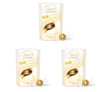 Lindt Lindor White Chocolate Truffles Box - Approx 16 balls, 200g - Chocolate Truffles with a Smooth Melting Filling - Gift Present - Birthday, Celebrations, Congratulations, Thank you (Pack of 3)