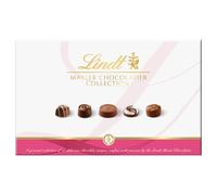 Lindt Master Chocolatier Collection - 18 Assorted Milk, Dark and White Chocolates, Medium Box, 184g - Gift Present or Sharing Box - Mother's Day, Birthday, Celebrations, Congratulations