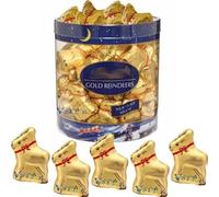 Lindt Milk Chocolate Mini Reindeer Drum Chocolate - 67 x 10g Full Box