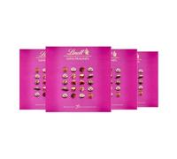 Lindt Mini Pralines Selection | Assorted Milk, Dark & White Chocolates | 4 x 100g Boxes | Crafted by Lindt Master Chocolatiers | Luxurious Chocolate Gift | 20 Exquisite Miniature Pralines
