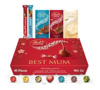 Lindt Mother’s Day Chocolates Gift Box - 901g (40-Piece Set) - Assorted Chocolate Bars & Truffles, Chocolate Hamper, Perfect Chocolate Gift for Mum or Women, Happy Birthday and Xmas Gifts