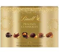 Lindt Pralinés Classiques Gift Set 405g - 37 Assorted Fine Chocolates in Dark, Milk & White - 6 Exquisite Varieties - Premium Swiss Chocolate - Quality Guaranteed & Sustainably Sourced Cocoa