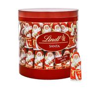 Lindt Santa Christmas Milk Chocolate Minis - Large Drum of 67 - 670g - 2025 Sharing Gift for Adults & Kids