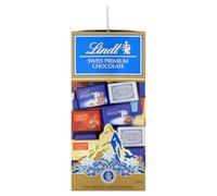 Lindt Swiss Assorted Napolitains - 700g Gift Box - Chocolate Selection - Milk, Dark & White Mini Bars for Sharing