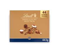 Lindt Swiss Luxury Selection - 44 Assorted Milk, White and Dark Chocolate Box Extra Large, 443g - Gift Present or Sharing Box - Easter, Birthday,