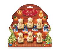 Lindt Teddy Gold Milk Chocolate Christmas Tree Decorations - 60g (6 Teddies) - 2025 Stocking Filler Gift for Him, Her, Adults & Kids