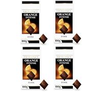 Lindtt Excellence Dark Chocolate Bar - Orange Intense 100g (4 Pack) | IDEAONIC