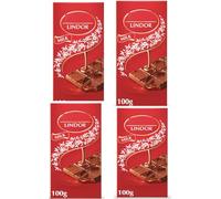 Lindtt Lindor Milk Chocolate Bar 100G (4 Pack)