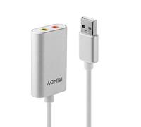 LINDY 0.17m USB Type A to Audio Converter - Silver
