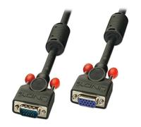 Lindy 0.25m Premium SVGA Monitor Extension Cable, Black
