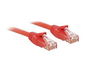 Lindy 0.3m Cat.6 U/UTP Ethernet Cable, Red