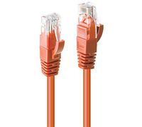 0.3m CAT6 U/UTP Snagless Gigabit Network Cable, Orange