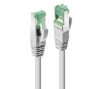 LINDY 0.3m Cat 6A S/FTP Ethernet Cable - Eco-Friendly GRS Certified TPE, High-Speed Shielded LAN Cable, Durable & Recyclable, Grey (0.3m)