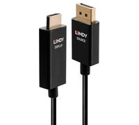 Lindy 0.5m Active DisplayPort to HDMI Cable with HDR