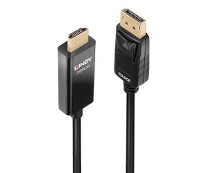 Lindy 0.5m Active DisplayPort to HDMI Cable with HDR