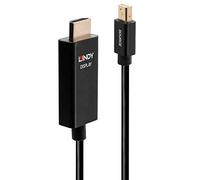 Lindy 40920 video cable adapter 0.5 m Mini DisplayPort HDMI Black