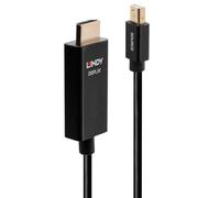 Lindy Active Mini DisplayPort to HDMI Cable with HDR - 0.5 Metre