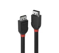 Lindy 0.5m DisplayPort 1.2 Cable Black Line. Cable length: 0.5 m Connector 1: DisplayPort Connector 2: DisplayPort. Compliance certificates: RoHS. Package type: Polybag. Quantity per pack: 1 pc(s)