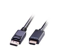 Lindy 0.5m DisplayPort to HDMI 10.2G Cable. Cable length: 0.5 m Connector 1: DisplayPort Connector 2: HDMI Type A (Standard)