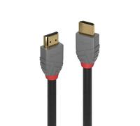 Lindy 0.5m High Speed HDMI Cable Anthra Line 0.5 m HDMI Type A (Standard) HDMI Type A (Standard) 4096 x 2160 pixels 18 Gbit/s Black Grey
