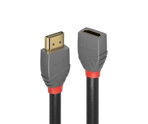 Lindy 0.5m High Speed HDMI Extension Cable, Anthra Line
