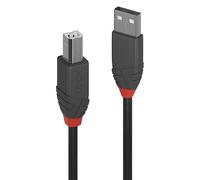 0.5m USB 2.0 Type A to B Cable, Anthra Line