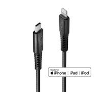 Lindy 0.5m Reinforced USB Type C to Lightning Charge and Sync Cable
