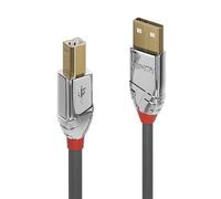 Lindy 36640 0.5m USB 2.0 Type A to B Cable, Cromo Line