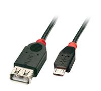Lindy 0.5m USB 2.0 Type Micro-B to A OTG Cable