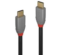Lindy 0.5m USB 3.2 Type C to C Cable 20Gbps 5A PD Anthra Line